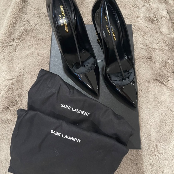 Authentic Saint Laurent 110mm Opyum Patent YSL-Heel Pumps - Picture 10 of 13